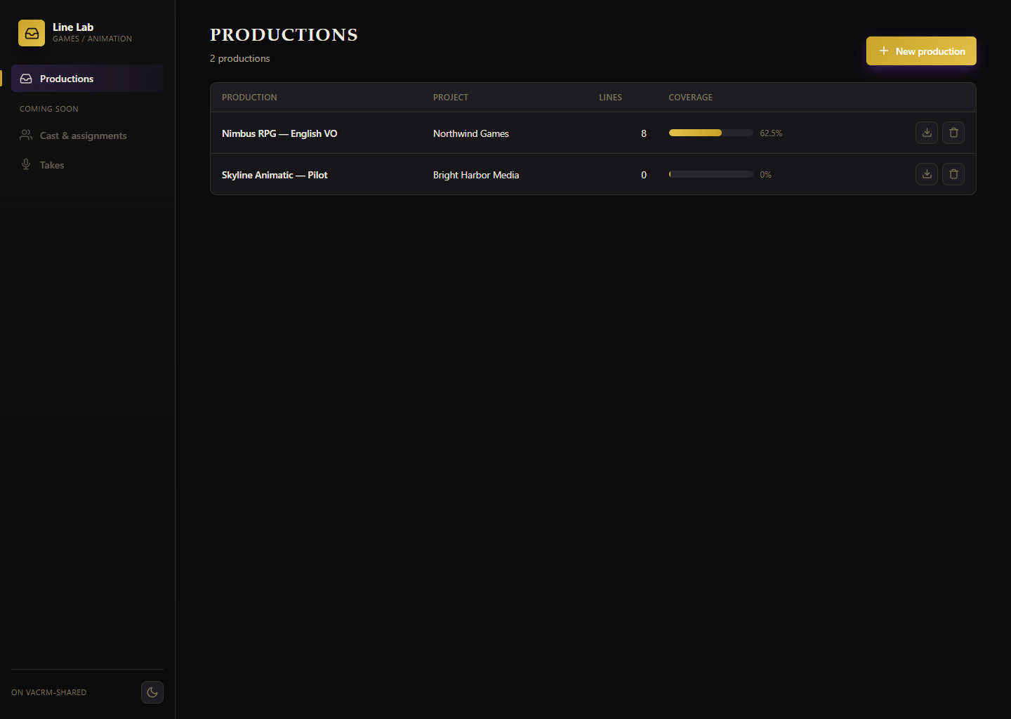 noir theme